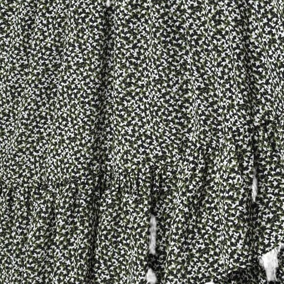 NEW MICHAEL KORS SHEER PRINT RUFFLED DRESS CAREER DAY DRESSING DESIGNER MEDIUM - Picture 9 of 10